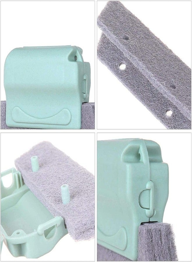 YOPRAM Double Combo of Window Groove Frame Cleaning Brush Door Track Cleaning Brushes for Window Slot Keyboard with Mini Dustpan Dust Cleaner Tool for All Corners Edges and Gaps (Multicolour) - Image 2
